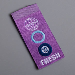 Étiquette de vêtement personnalisable lavable à <span class=keywords><strong>prix</strong></span> d'usine, logo tissé de haute qualité, vente chaude - Product Image 3