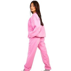 Ensembles de jogging pour femmes, sweats à capuche oversize à épaules tombantes, en molleton épais 400 GSM, et pantalons amples assortis - Product Image 4