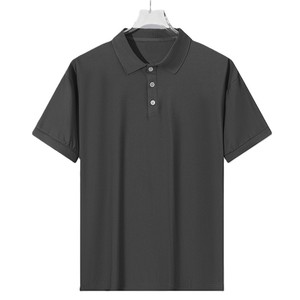 Polo de tennis/golf pour homme en gros, couleur unie, en spandex, uniforme personnalisé brodé, coupe ajustée - Product Image 4