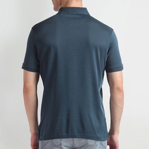 เสื้อเชิ้ตแขนสั้นผู้ชาย คอสูง ทรงปกติ ผ้าเจอร์ซีย์ถัก ระบายอากาศได้ดี สีเขียว เบจ ขาว ผ้าฝ้าย 100% - Product Image 5