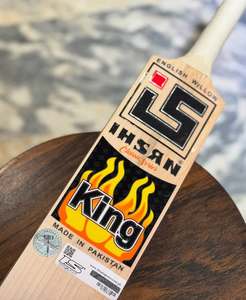 Bate de Críquet Ihsan Sports Serie Clásica Edición King, Madera de Sauce Inglesa, Peso Ligero, Funda Protectora Incluida, Agarre Extra - Product Image 3