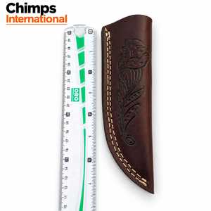 Étui universel en cuir pour couteau avec clip ceinture, gaufré |   Couvre-outils d'extérieur : plusieurs designs, couleurs et tailles - Product Image 5