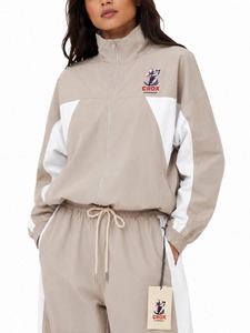<b>Women's</b> Windbreaker Track Suit Two Piece <b>Jacket</b> and Pants Activewear Set for Running Training Gym Fitness and Outdoor Activities - Product Image 4