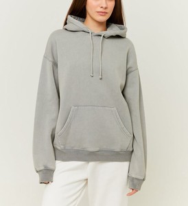 Hoodie d'hiver pour femme, design personnalisé, délavé à l'acide, vente en gros, haut de gamme, élégant, coupe oversize à épaules tombantes, manches longues, 100% coton - Product Image 4