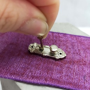 Miniature <b>Scale</b> 1:12 Silver <b>Vintage</b> Metal Door lock & Key Set Decorative Key Craft Accessory for Age 14+ - Product Image 4