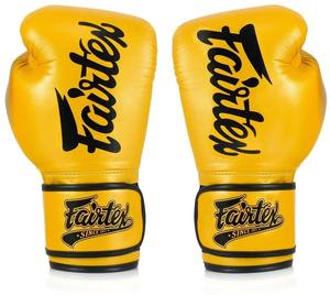 Guantes de Boxeo Fairtex Amarillos de Último Modelo, Hechos a Medida, Nuevo Diseño, para Todos los Usos, Ideales para Entrenamiento y Sparring - Product Image 2