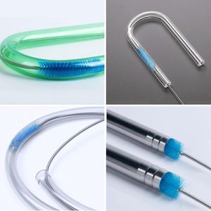 2 Pezzi Spazzole per Pulizia in Acciaio Inossidabile da 8 Pollici, Flessibili, Lunghe, per Scarichi, con Doppio Nylon Elastico, per Tubi e Condotti, Lunghezza 67 Pollici, Diametro 8 Pollici - Product Image 5