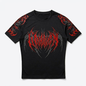เสื้อรัดกล้ามเนื้อแบบสั่งทำขายส่งสำหรับผู้ชาย เสื้อกีฬาแห้งเร็ว เสื้อยืดออกกำลังกาย ฟิตเนส วิ่ง เทรนนิ่ง แอคทีฟแวร์ ไร้ตะเข็บ - Product Image 1
