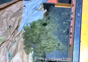 Efficient <b>Fishnet</b> Shredding Machine Double Shaft Semi-Automatic Electric 1000 Kg Hr Plastic Crushing Machine for Plastic Waste - Product Image 5