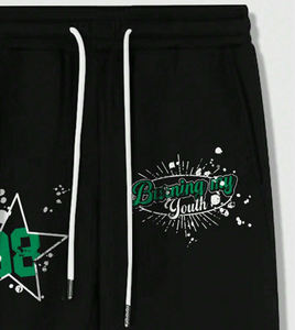 กางเกงวอร์มทรงแฟลร์ สตรีทแวร์สั่งทำได้ ไซส์พลัสลำลอง ผ้าคอร์ดูรอย ผ้าฝ้าย ผู้ชาย ล้างสีสไตล์วินเทจ พิมพ์ลายขาดๆ - Product Image 4