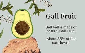 Juguete de bola de hierba gatera en forma de aguacate OEM, limpieza de dientes naturales y soporte de coccidia, juego interactivo para el cuidado de la salud de los gatos - Product Image 4