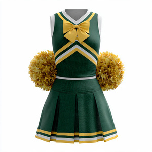 Tenue de cheerleading pour filles avec logo personnalisé – Uniforme professionnel pour l'entraînement décontracté et les spectacles de cheerleading formels - Product Image 3