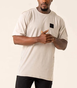 Camisetas de temporada de verano para hombre, camiseta de gran tamaño, Camiseta lisa de algodón - Product Image 4