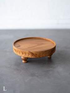 Soporte redondo clásico de madera para pasteles, ideal para fiestas de té, decoración de mesas de postres y exhibición en vitrinas de panadería. - Product Image 3