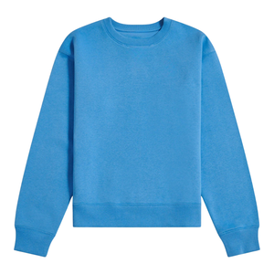 Sweat-shirt d'hiver décontracté vintage pour femme à manches longues, chaud, tricoté, respirant, anti-boulochage, en polyester/coton uni avec capuche - Product Image 1