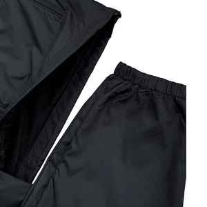 Conjunto Deportivo para Hombre, Chaqueta Cortavientos con Capucha Negra, Estilo Casual, Transpirable, con Bloques de Color, Dos Piezas, Ropa de Verano - Product Image 3