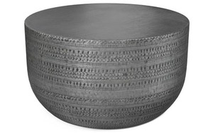 Home Edition Modern Textured Concrete Coffee <b>Table</b> Handmade Contemporary Living Room Furniture - Product Image 3