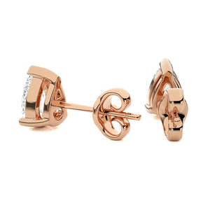 Boucles d'oreilles clous en platine avec diamants taille émeraude pour femme, bijoux de fiançailles classiques certifiés, diamant naturel couleur D - Product Image 4