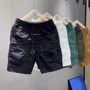 Pantalones Cortos Bermuda de Lona Tejida con Cordón Ajustable y Cintura Media para Hombre, con Logotipo Personalizado, de Secado Rápido, para Uso Casual o Deportivo - Product Image 6