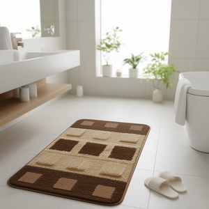 Tapis de bain super absorbant P2 M 40x60 CM, antidérapant, en polyester doux, pour salle de bain, maison, hôtel, avec matériau en terre de diatomée - Product Image 3