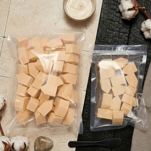 [K-ESSENTIALS] Ensemble d'éponges à maquillage en poudre, hygiéniques, jetables, beiges, portables, applicateurs de poudre multi-usages - Product Image 3