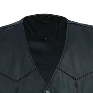 Chaleco de Motocicleta Personalizado para Hombre, de Cuero Vacuno Genuino de Grado A, Transpirable, de Lona, para Invierno, Estilo Casual, TOPEAK SPORTS TS--03 - Product Image 5