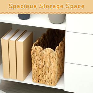 Panier de rangement en jacinthe d'eau naturelle, fait main, vente en gros, écologique, fabriqué au Vietnam - Product Image 5