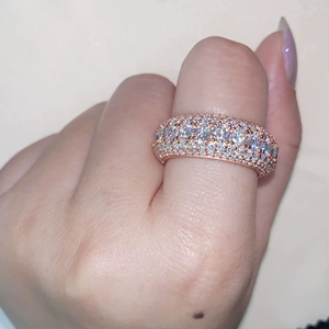 Bubble Full Band <b>Ring</b> 5 Row Eternity <b>Ring</b> GRA 925 Solid Silver Moissanite <b>Ring</b> Iced Out <b>Men</b> Diamond <b>Ring</b> Iced Out Jewelry - Product Image 1