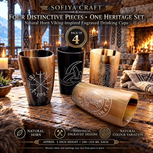 Taza de Cuerno de Búfalo Hecha a Mano, Artesanal, Ecológica, Pulida, de Color Natural, Tamaño Personalizado, Resistente al Agua, Estilo Rústico - Product Image 4