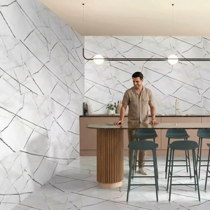 Bratvi White Bianco Staturio Venato 800x1600mm High Glossy Porcelain Glazed Tiles Premium Quality - Product Image 1