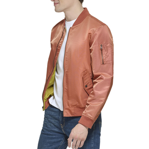 Most Selling Product <b>Men</b> <b>Long</b> Sleeve Satin <b>Jacket</b> Factory Made High Quality Custom Logo <b>Men</b> Satin Varsity <b>Jacket</b> - Product Image 3