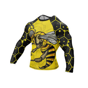 Best Quality Wholesale Customized <b>Long</b> <b>Sleeve</b> Rush Guard Stretch Fitness Quick Dry Swim Wear Rash Guard For Online sale - Product Image 2
