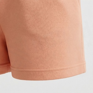 Ensemble 2 pièces pour femmes, t-shirt à manches courtes en tricot uni et short au-dessus du genou, col rond, décontracté, printemps-été - Product Image 6