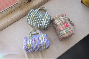 Vintage Letter Cotton Eco-Friendly Durable Makeup Bag Large <b>Cosmetic</b> Pouch Zipper Organizer Portable Travel <b>Storage</b> Handmade - Product Image 3