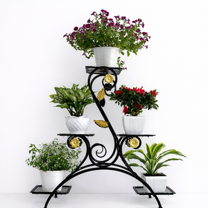 Soportes Decorativos de Hierro Forjado de Lujo para Plantas, para Patio, Jardín, Balcón, Exhibición de Macetas y Áreas de Estar al Aire Libre - Product Image 4