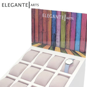 Vitrine de présentation de montres pratique et élégante avec coussinets et affichage visuel - Product Image 1