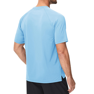 Chemises de sport respirantes en mesh pour hommes, manches courtes, haut de course anti-transpiration, vêtements de sport pour la gym, t-shirts d'entraînement pour hommes - Product Image 2