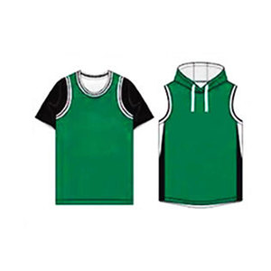 Ensemble de basketball respirant, léger et personnalisable à séchage rapide, 100 % polyester, pour entraînement et fitness des hommes adultes - Product Image 2