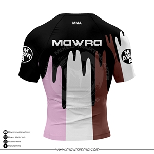 Rashguard de compression unisexe Mawra personnalisé à manches courtes, anti-UV UPF50, écologique, pour l'entraînement de MMA, BJJ, Jiu Jitsu et Grappling - Product Image 6