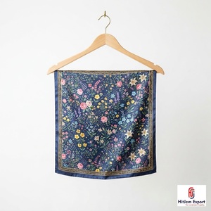 Premium Printed Short <b>Scarf</b> Fabric Custom Branding OEM ODM White Label Textile Manufacturer Fashion Accessories Export Supplier - Product Image 2