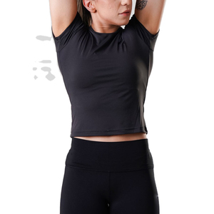 Chemises de compression amples pour femmes, séchage rapide, manches courtes, respirantes, pour l'entraînement sportif, la course à pied et le fitness - Product Image 4