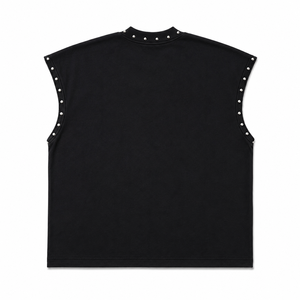 Débardeur imprimé personnalisé avec strass, 100% coton, qualité supérieure, nouveau style tendance pour unisexe - Product Image 2