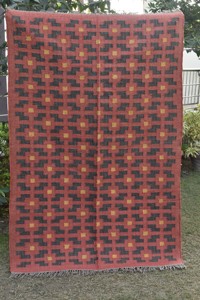 Tapis Kilim en jute tissé à la main, réversible, en fibres naturelles, pour salon et hôtel, prix de gros - Product Image 4