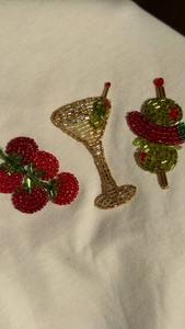 Tops brodés de perles pour femmes, pour les soirées d'été, broderie artisanale de perles, style ajusté sur mesure. - Product Image 6