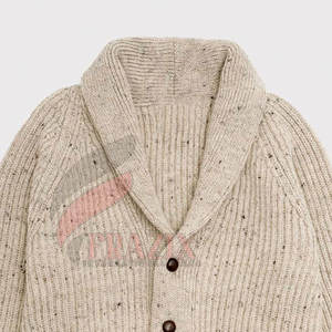 Vêtement de travail respirant à manches longues, boutonné, doux et chaud, pour le bureau, l'extérieur, cardigan boutonné pour homme - Product Image 3