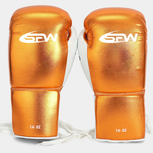 Customizable Unisex Sport <b>Gloves</b> Branded Boxing Heavy Duty Leather Laced Boxing <b>Gloves</b> with Moisture Wicking for Training - Product Image 6