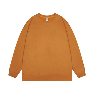 Sudadera de cuello redondo para hombre, oversize, con logo frontal, color liso, de algodón tejido, estilo casual de invierno, anti-bolitas - Product Image 1