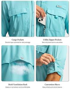 Camisas de Trabajo de Manga Larga para Hombre, de Alta Calidad, Impermeables, con Protección Solar UPF50+, para Pesca y Viajes - Product Image 6