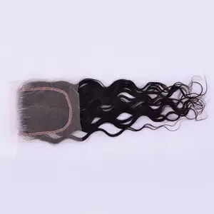 Vente en gros bon marché Virgin Mink Indian Frontal Closures Extensions de cheveux humains Remy de haute qualité Texture droite naturelle - Product Image 1