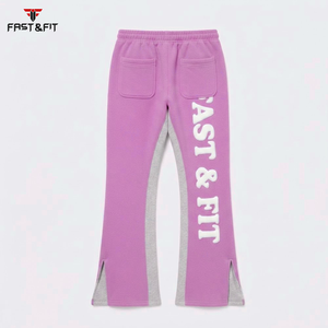 Pantalones deportivos personalizados para hombre, de color sólido, estilo jogger, con logo impreso digitalmente. - Product Image 2